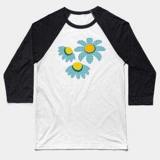 Delicate Blue Blossoms Baseball T-Shirt